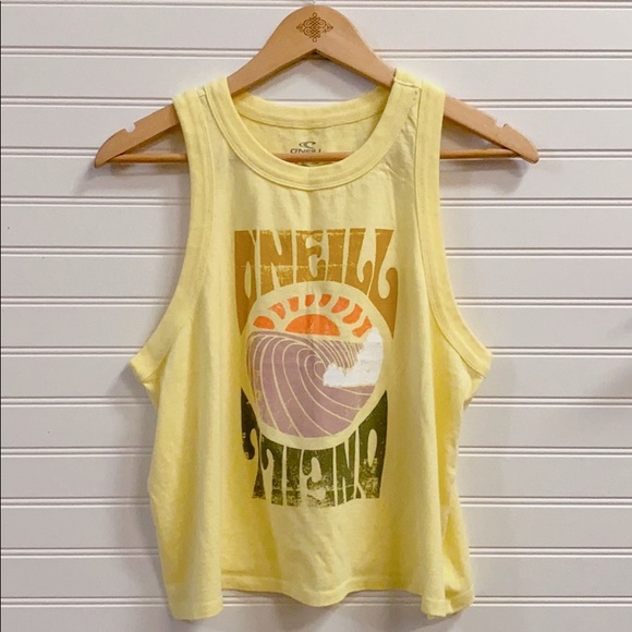 O’Neill Cropped Racerback Tank Top - Picture 4 of 8